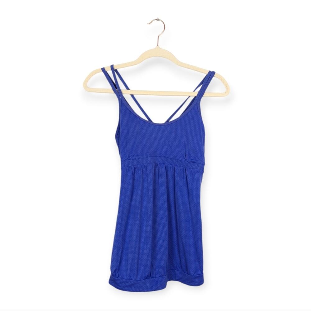 Victoria’s Secret Sport Blue Strappy Stretch Active Tank Top